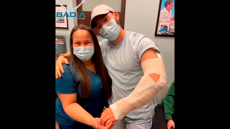 Body Builder Discharged And Ready To Train After A Biceps Tendon Reconstruction
